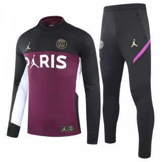 Chandal PSG 2021-2022 Borgona Negro Chandal PSG 2021-2022 Borgona Negro