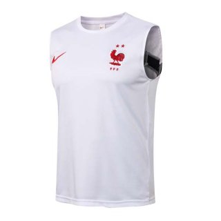 Camiseta Francia Sin Mangas 2022 Blanco Camiseta Francia Sin Mangas 2022 Blanco