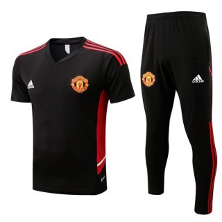 Camiseta Manchester United Conjunto Completo 2022-2023 Negro Camiseta Manchester United Conjunto Completo 2022-2023 Negro
