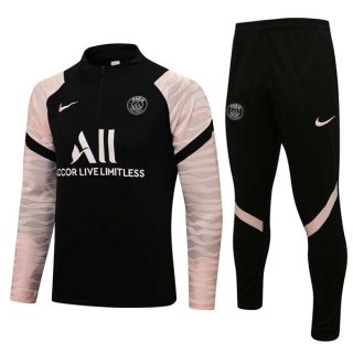 Sudadera De Training PSG 2022 Rosa Negro Sudadera De Training PSG 2022 Rosa Negro