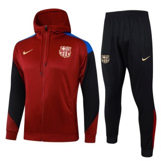 Chandal Con Capucha Barcelona 2024-2025 Rojo Azul 3 Chandal Con Capucha Barcelona 2024-2025 Rojo Azul 3
