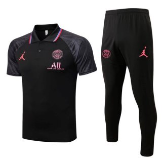 Polo PSG Conjunto Completo 2022-2023 Negro Gris Polo PSG Conjunto Completo 2022-2023 Negro Gris