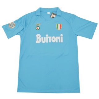 1ª Equipación Replica Camiseta Napoli Retro 1987 1988 Azul 1ª Equipación Replica Camiseta Napoli Retro 1987 1988 Azul