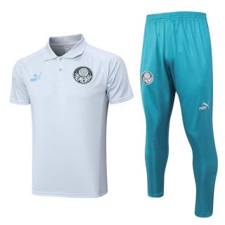 Polo Palmeiras Conjunto Completo 2023-2024 Blanco Azul Polo Palmeiras Conjunto Completo 2023-2024 Blanco Azul