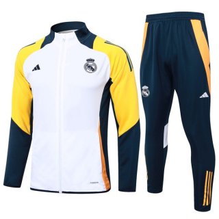 Chandal Real Madrid 2024-2025 Blanco Amarillo 3 Chandal Real Madrid 2024-2025 Blanco Amarillo 3