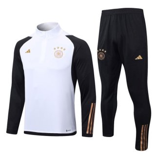 Sudadera De Training Alemania 2022-2023 Blanco Negro Sudadera De Training Alemania 2022-2023 Blanco Negro