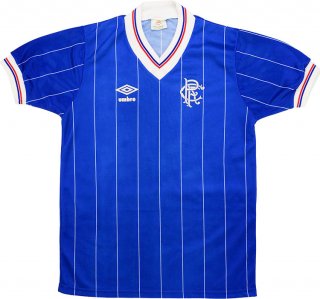 1ª Equipación Replica Camiseta Rangers Retro 1982 1983 Azul 1ª Equipación Replica Camiseta Rangers Retro 1982 1983 Azul