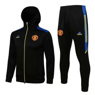 Chandal Con Capucha Manchester United 2021-2022 Negro Chandal Con Capucha Manchester United 2021-2022 Negro