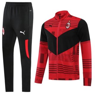 Chandal AC Milan 2022-2023 Rojo Negro Chandal AC Milan 2022-2023 Rojo Negro