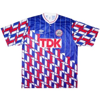 2ª Equipación Replica Camiseta Ajax Retro 1990 1991 Azul 2ª Equipación Replica Camiseta Ajax Retro 1990 1991 Azul