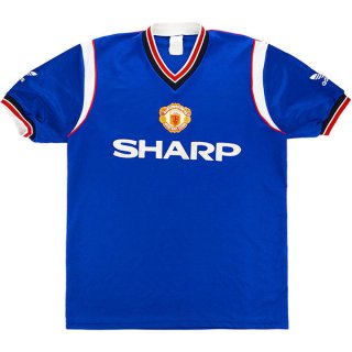 3ª Equipación Replica Camiseta Manchester United Retro 1984 1986 Azul 3ª Equipación Replica Camiseta Manchester United Retro 1984 1986 Azul
