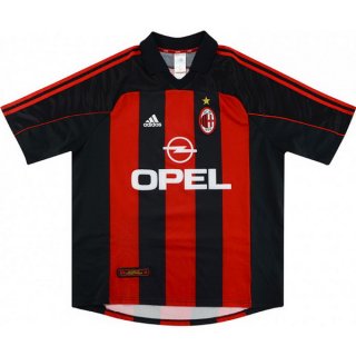 1ª Equipación Replica Camiseta AC Milan Retro 2000 2002 Rojo 1ª Equipación Replica Camiseta AC Milan Retro 2000 2002 Rojo