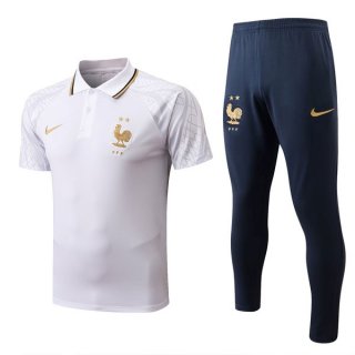 Polo Francia Conjunto Completo 2022-2023 Blanco Polo Francia Conjunto Completo 2022-2023 Blanco