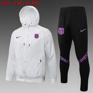 Rompevientos Barcelona Conjunto Completo 2022 Blanco Negro Rompevientos Barcelona Conjunto Completo 2022 Blanco Negro