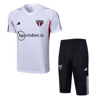 Camiseta Entrenamiento Sao Paulo Conjunto Completo 2023-2024 Blanco 2 Camiseta Entrenamiento Sao Paulo Conjunto Completo 2023-2024 Blanco 2