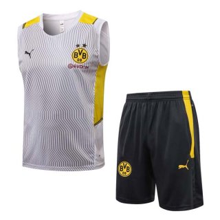 Camiseta Real Madrid Sin Mangas Conjunto Completo 2022 Blanco Amarillo Camiseta Real Madrid Sin Mangas Conjunto Completo 2022 Blanco Amarillo