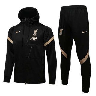 Chandal Con Capucha Liverpool 2022 Negro Oro Chandal Con Capucha Liverpool 2022 Negro Oro