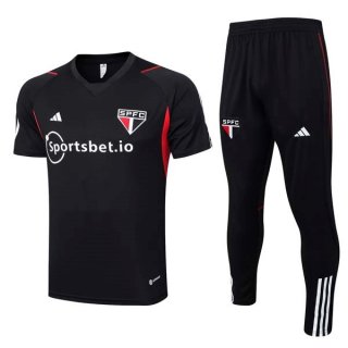 Camiseta Sao Paulo Conjunto Completo 2023-2024 Negro Camiseta Sao Paulo Conjunto Completo 2023-2024 Negro