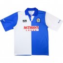 1ª Equipación Replica Camiseta Blackburn Rovers Retro 1994 1995 Blanco Azul