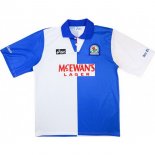 1ª Equipación Replica Camiseta Blackburn Rovers Retro 1994 1995 Blanco Azul