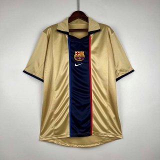 Tailandia Camiseta Barcelona Retro 2002 Oro Tailandia Camiseta Barcelona Retro 2002 Oro