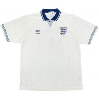 1ª Equipación Replica Camiseta Inglaterra Retro 1990 Blanco 1ª Equipación Replica Camiseta Inglaterra Retro 1990 Blanco