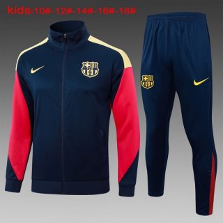 Niños Chandal Barcelona 2024-2025 Azul Amarillo 3 Niños Chandal Barcelona 2024-2025 Azul Amarillo 3