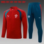 Ninos Sudadera De Training Portugal 2026-2027 Rojo 3