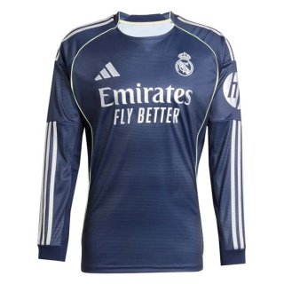 Tailandia Camiseta Real Madrid 2ª Equipación ML 2025-2026 Tailandia Camiseta Real Madrid 2ª Equipación ML 2025-2026