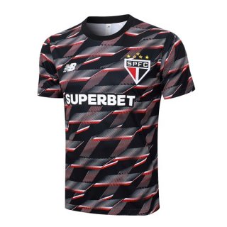 Camiseta Entrenamiento Sao Paulo 2024-2025 Negro Rojo Camiseta Entrenamiento Sao Paulo 2024-2025 Negro Rojo