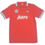 3ª Equipación Replica Camiseta Napoli Retro 1988 1989 Rojo