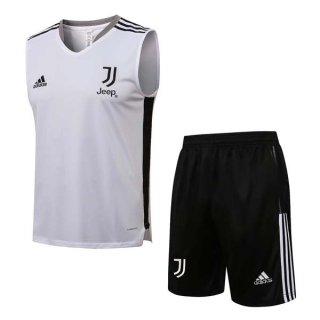 Camiseta Juventus Sin Mangas Conjunto Completo 2022 Blanco Negro Camiseta Juventus Sin Mangas Conjunto Completo 2022 Blanco Negro