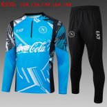Ninos Sudadera De Training Napoli 2025-2026 Azul