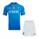 Camiseta Napoli 1ª Equipación Niño 2023-2024 Azul