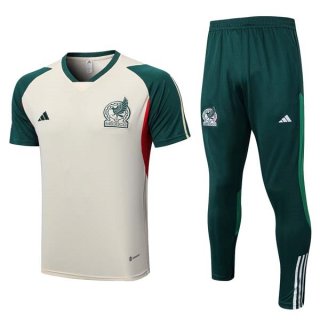 Camiseta México Conjunto Completo 2023-2024 Amarillo Verde Camiseta México Conjunto Completo 2023-2024 Amarillo Verde