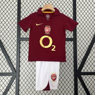 Camiseta Arsenal 1ª Equipación Retro Niño 2005 2006 Camiseta Arsenal 1ª Equipación Retro Niño 2005 2006