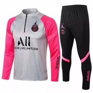 Chandal PSG 2021-2022 Gris Rosa Negro Chandal PSG 2021-2022 Gris Rosa Negro
