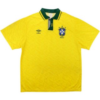 1ª Equipación Replica Camiseta Brasil Retro 1991 1993 Amarillo 1ª Equipación Replica Camiseta Brasil Retro 1991 1993 Amarillo