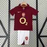 Camiseta Arsenal 1ª Equipación Retro Niño 2005 2006