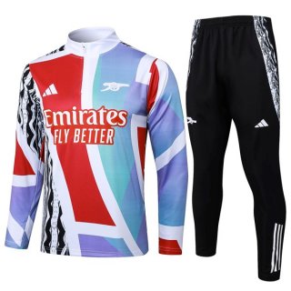 Sudadera De Training Arsenal 2025-2026 Azul Rojo Sudadera De Training Arsenal 2025-2026 Azul Rojo