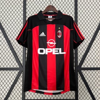 Tailandia Camiseta AC Milan 1ª Equipación Retro 2001 2002 Tailandia Camiseta AC Milan 1ª Equipación Retro 2001 2002