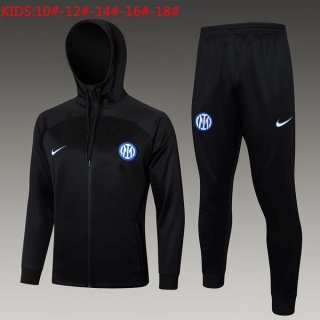 Niños Chandal Con Capucha Inter Milan 2024-2025 Negro Niños Chandal Con Capucha Inter Milan 2024-2025 Negro