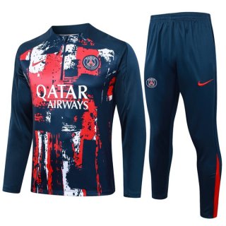 Sudadera De Training PSG 2024-2025 Rojo Azul 3 Sudadera De Training PSG 2024-2025 Rojo Azul 3