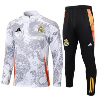 Sudadera De Training Real Madrid 2024-2025 Blanco Gris 5 Sudadera De Training Real Madrid 2024-2025 Blanco Gris 5