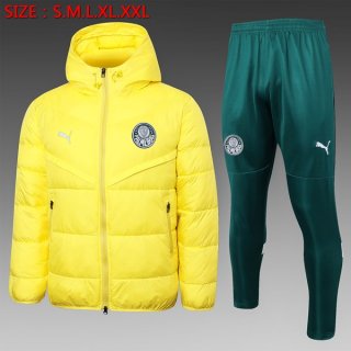 Abrigo Plumón Palmeiras Conjunto Completo 2024-2025 Amarillo Abrigo Plumón Palmeiras Conjunto Completo 2024-2025 Amarillo