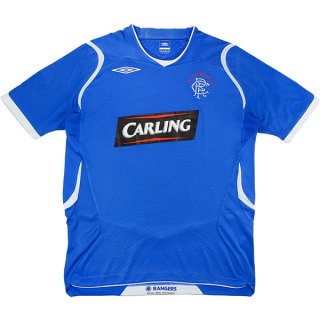 1ª Equipación Replica Camiseta Rangers Retro 2008 2009 Azul 1ª Equipación Replica Camiseta Rangers Retro 2008 2009 Azul