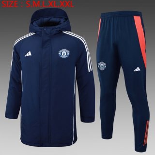 Abrigo Manchester United Conjunto Completo 2024-2025 Azul Abrigo Manchester United Conjunto Completo 2024-2025 Azul