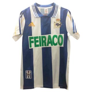1ª Equipación Replica Camiseta Deportivo Retro 1999 2000 Azul Blanco 1ª Equipación Replica Camiseta Deportivo Retro 1999 2000 Azul Blanco