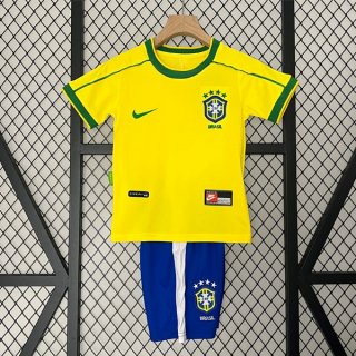 Camiseta Brasil 1ª Equipación Retro Niño 1998 Camiseta Brasil 1ª Equipación Retro Niño 1998