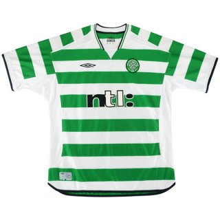 1ª Equipación Replica Camiseta Celtic Retro 2001 2003 Verde 1ª Equipación Replica Camiseta Celtic Retro 2001 2003 Verde
